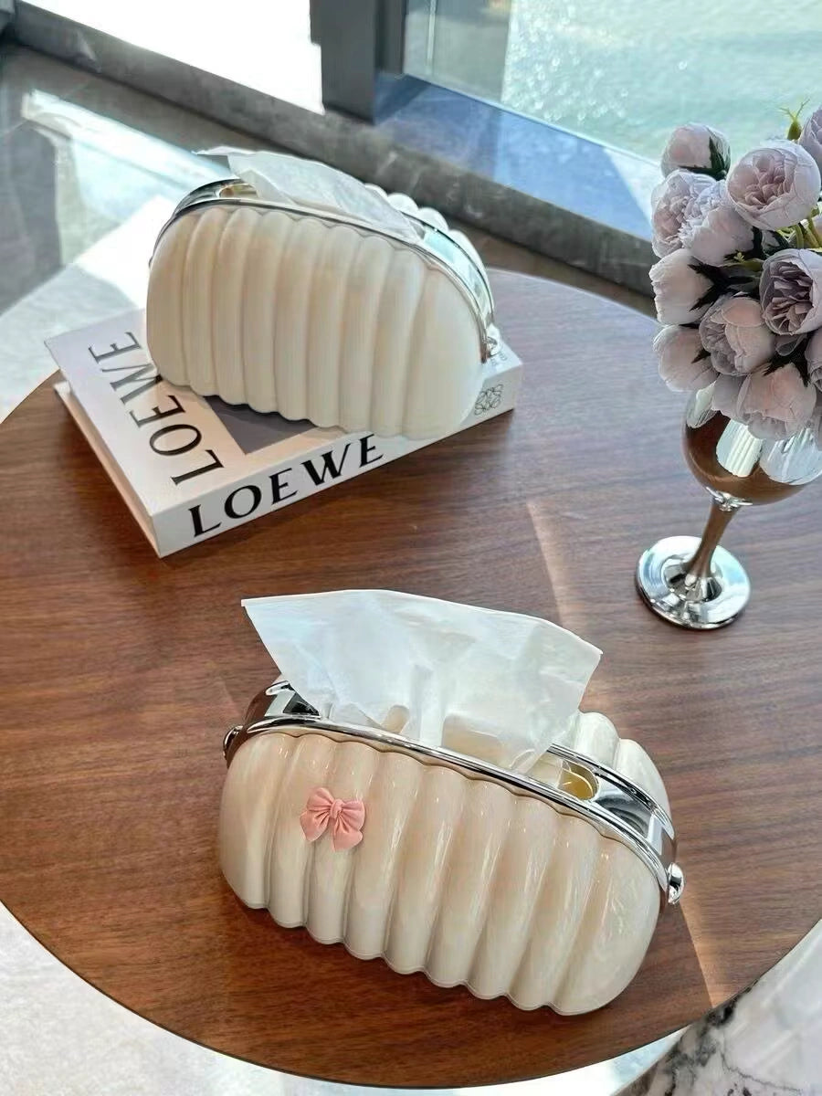 Pearl Tissue Box Holder -