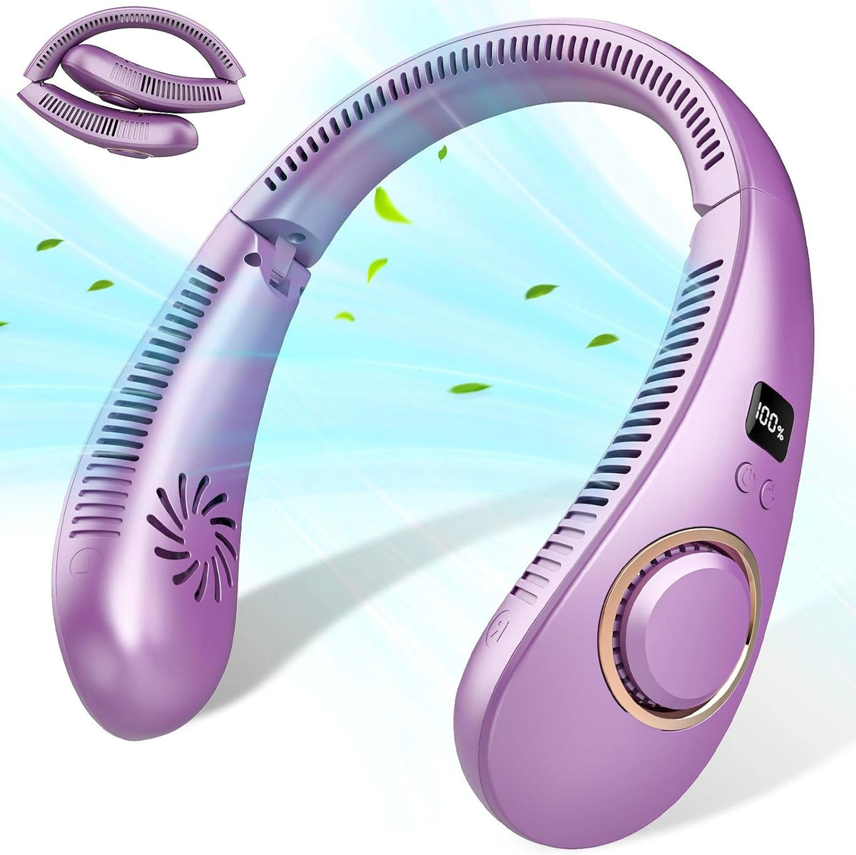 Cute Deer Neck Fan – Portable Rechargeable Cooling Fan