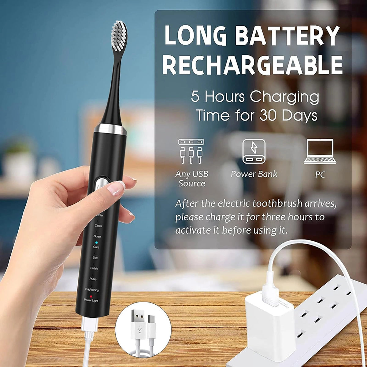 Buy rechargeable electric toothbrush Online at Best Price in Sale