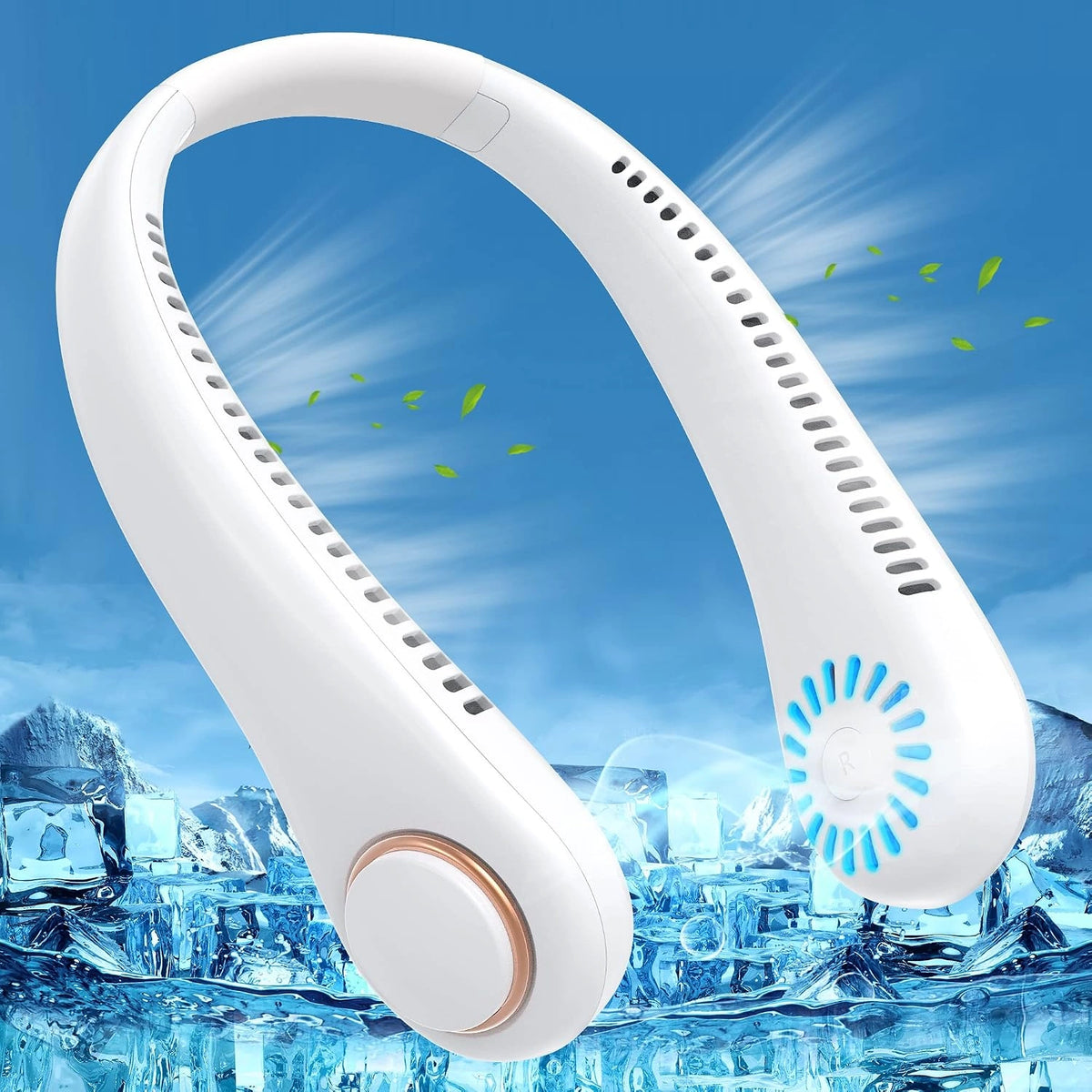 Cute Deer Neck Fan – Portable Rechargeable Cooling Fan