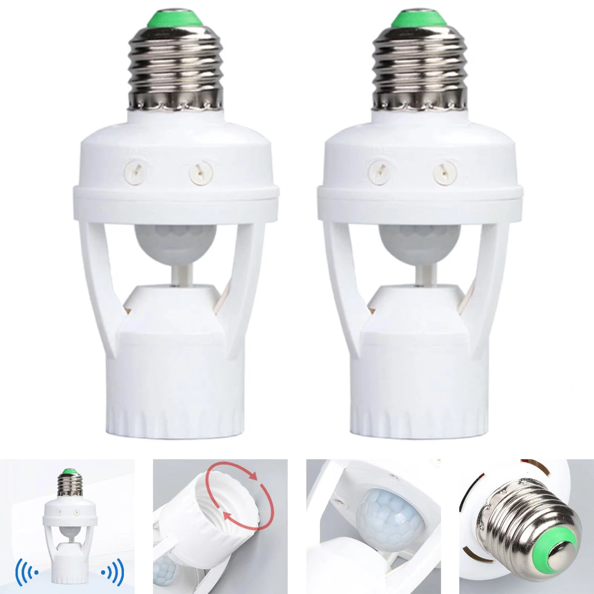 Sensor Bulb Holder – Automatic Motion & Light Control Socket