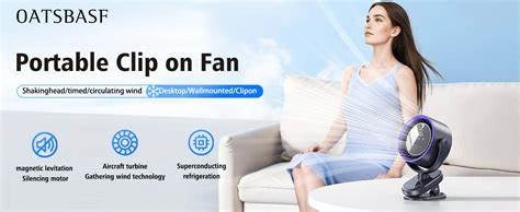 : Clip on Fan, 65Hours Portable Rechargeable Fan