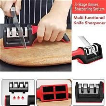 🔪 3-Stage Knife Sharpener | Professional Kitchen Knife Sharpener