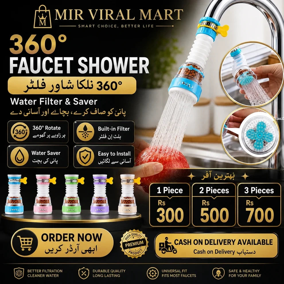 360Faucets Splash Aerator – 360 Shower - Mir Viral Mart