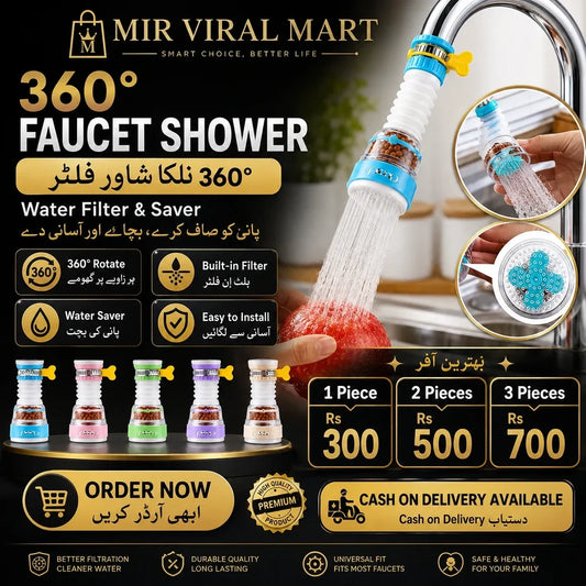 360Faucets Splash Aerator – 360 Shower - Mir Viral Mart