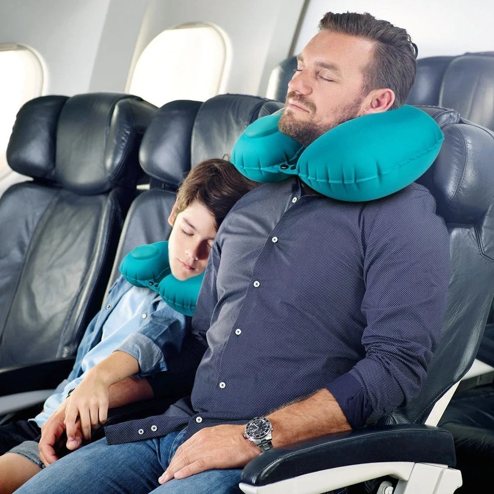 U-Shape Neck Pillows | Travel Memory Foam & Inflatable