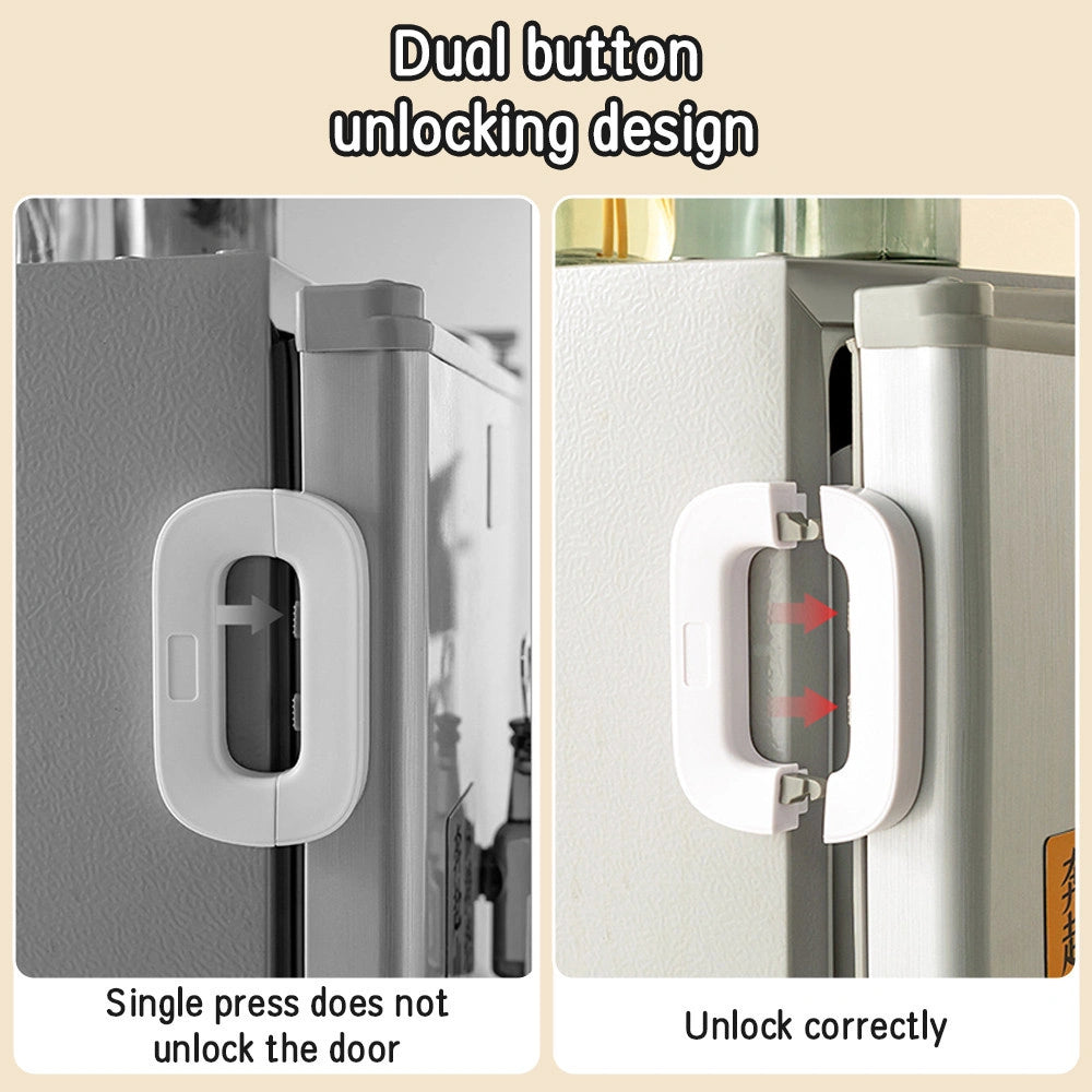 Refrigerator Adhesive Locks Double Button Fridge ... - AmazoN